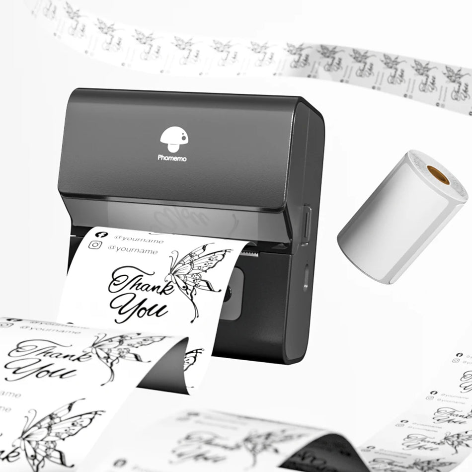 Phomemo M221 Bluetooth Thermal Label Printer, 3-Inch Label Maker for Business
