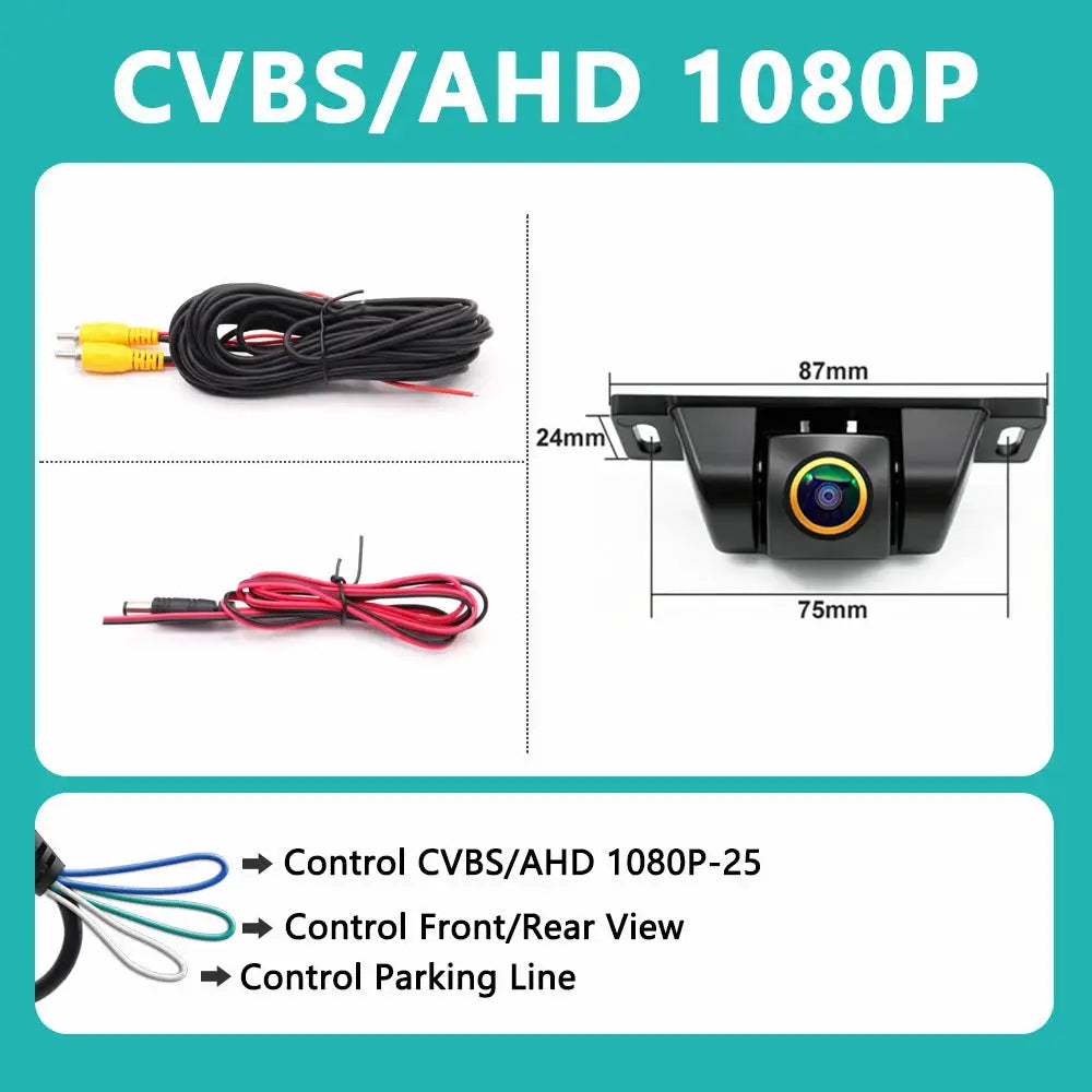 SMARTOUR AHD 720P Universal Car Backup Camera Fisheye Wide Angle Waterproof Front Rear View Reverse Camera by InterCyprus Trading Ltd