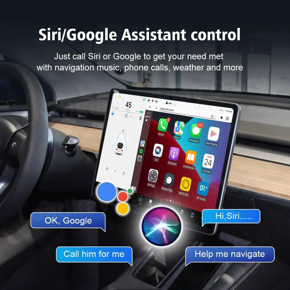 CarlinKit Wireless CarPlay Android Auto Dongle Tesla