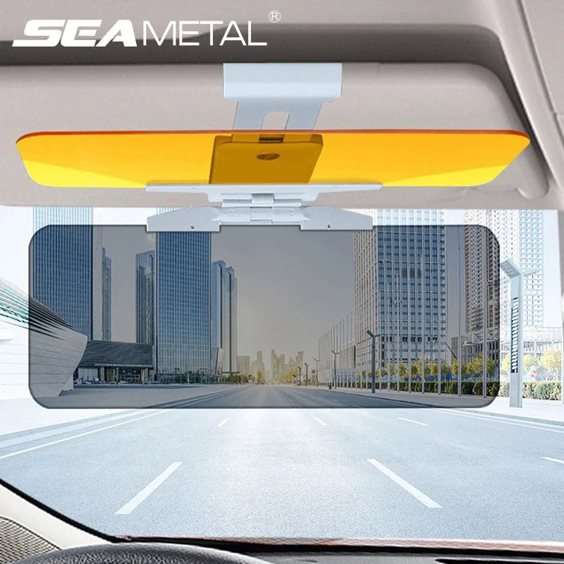 UV Blocking Car Sun Visor with Anti-Glare, Day and Night Sun Shade ABS Acrylic