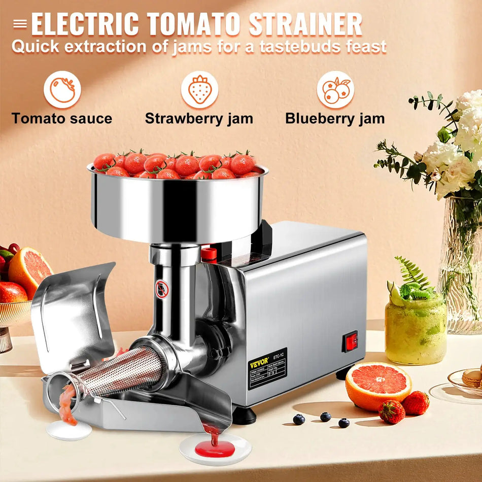 370W Electric Tomato Strainer Stainless Steel