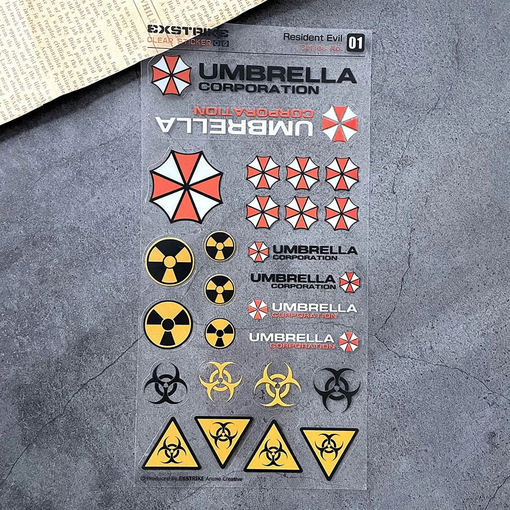 Reflective Resident Evil Umbrella Decals for Motorcycles &amp; Helmets A6
