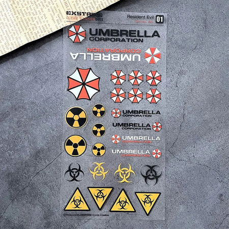 Reflective Resident Evil Umbrella Decals for Motorcycles &amp; Helmets A6