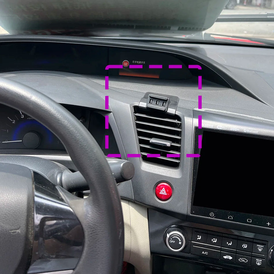 Honda Civic MK9 2012 Trådlös Laddning Bil Telefonhållare