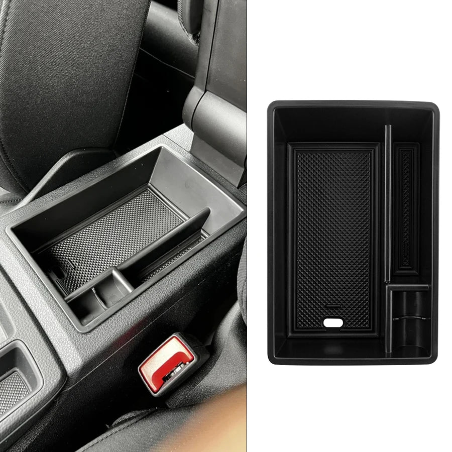 Кутия за подлакътник за Audi Q3 F3 Sportback, от ABS пластмаса и силикон, нес пързгащ интериорен организатор