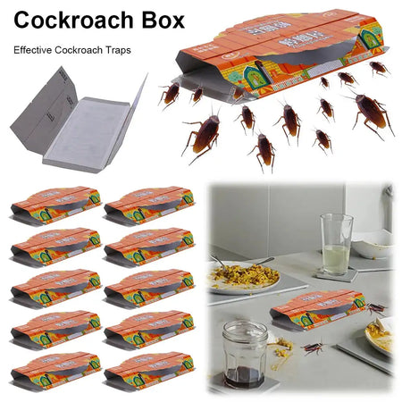 10 Pack Roach Killer Glue Traps For Indoor Pest Control