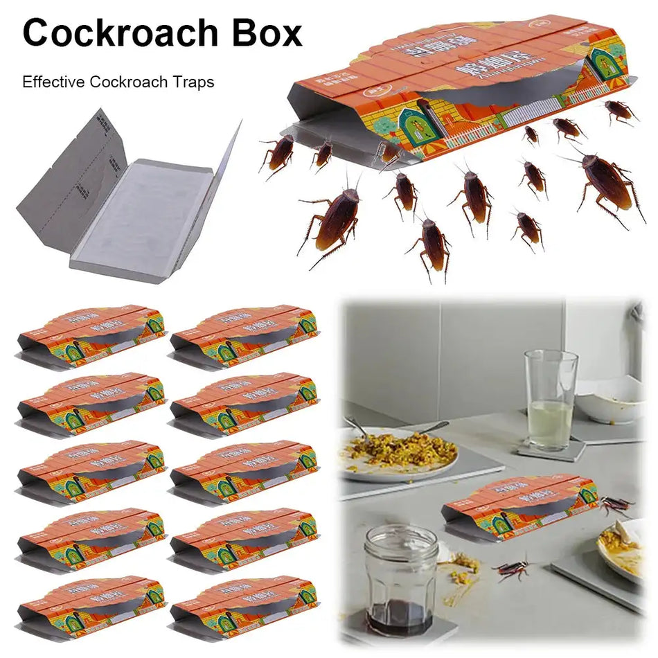 10 Pack Roach Killer Glue Traps For Indoor Pest Control