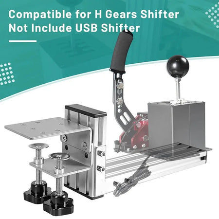 Gear Shifter Clip Mounting Bracket L Shape For Logitech G29/G25/G27/G920 For Thrustmaster T300RS/GT Simulation Racing Game by InterCyprus Trading Ltd