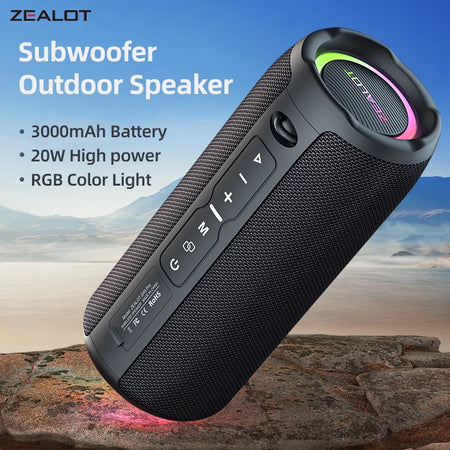 ZEALOT-S49PRO &ndash; 20W IPX6 Waterproof Bluetooth Speaker