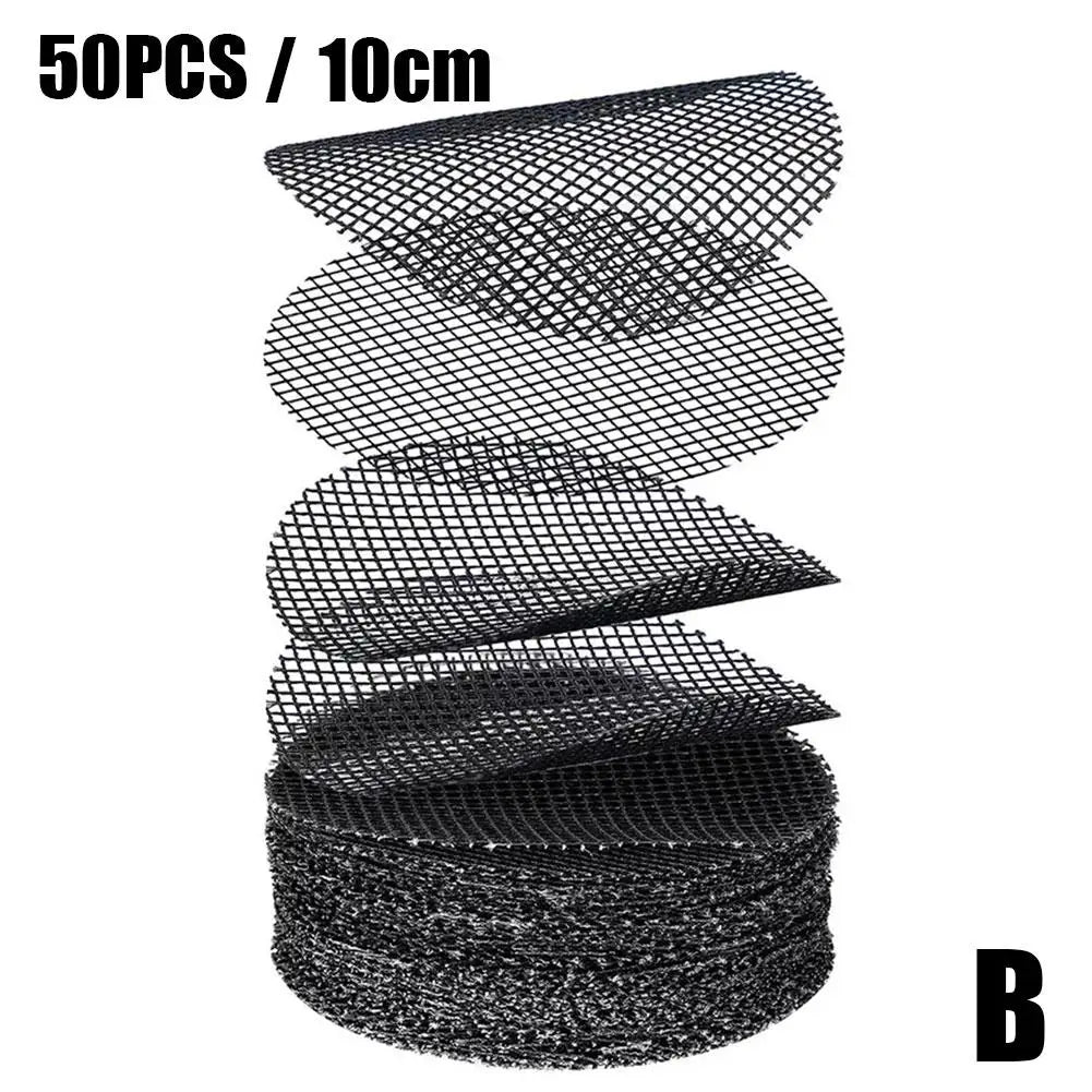 50PCS Flower Pot Mesh Pads &ndash; Prevent Soil Loss with Durable Drainage Screens B