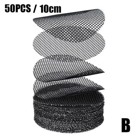 50PCS Flower Pot Mesh Pads &ndash; Prevent Soil Loss with Durable Drainage Screens B