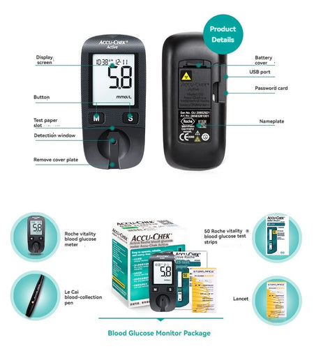 ACCU Chek Portable Blood Glucose Meter &ndash; Accurate Diabetes Monitoring