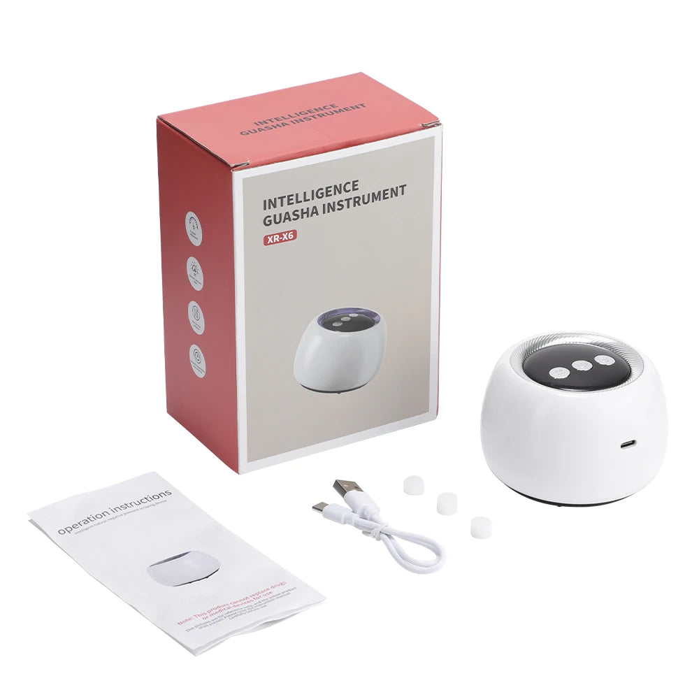 Hailicare 9 Levels Cupping Massager &ndash; Red Light Therapy WHITE