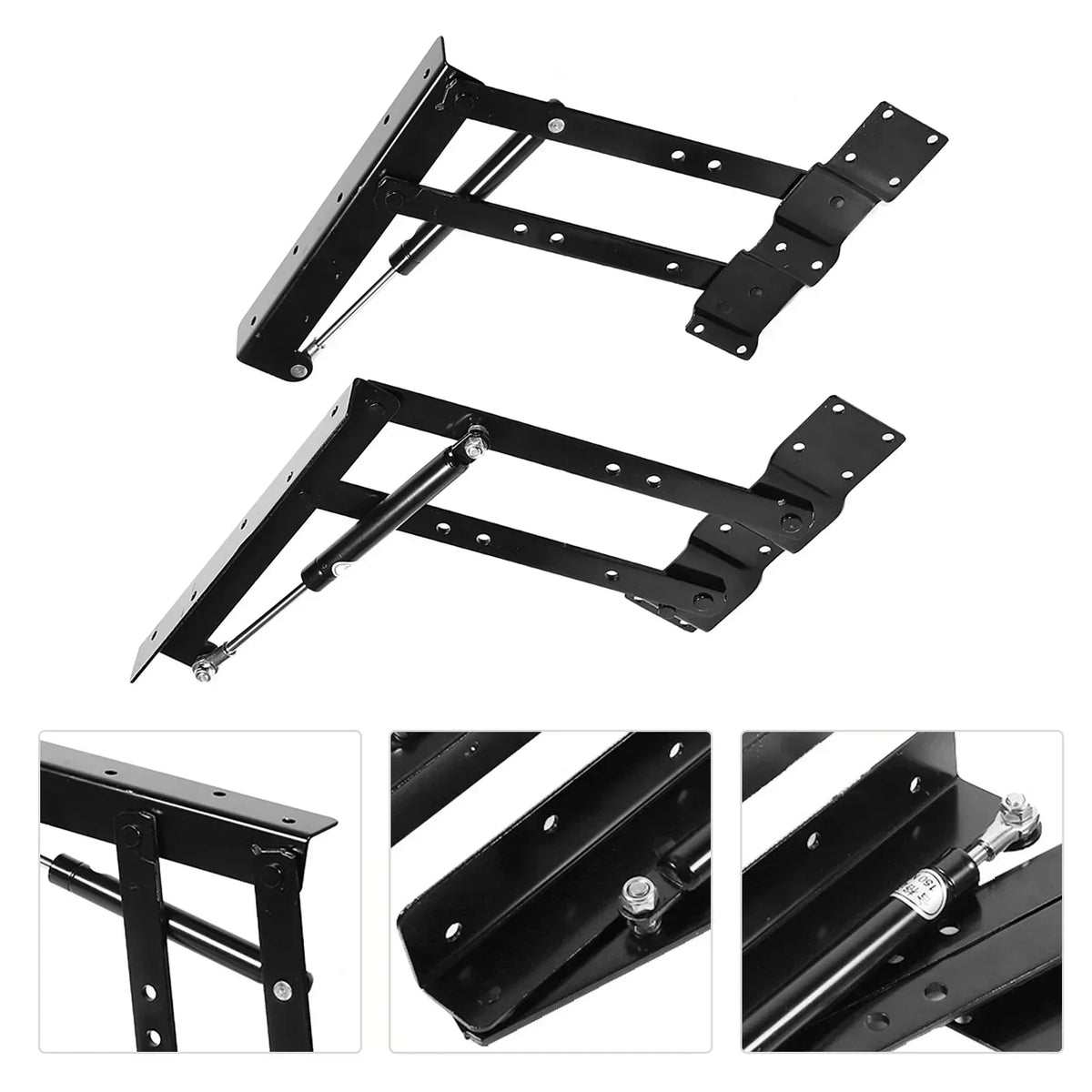 2PCS Lift Up Top Folding Hydraulic Tea Table Hinge &ndash; Heavy Duty Steel Construction