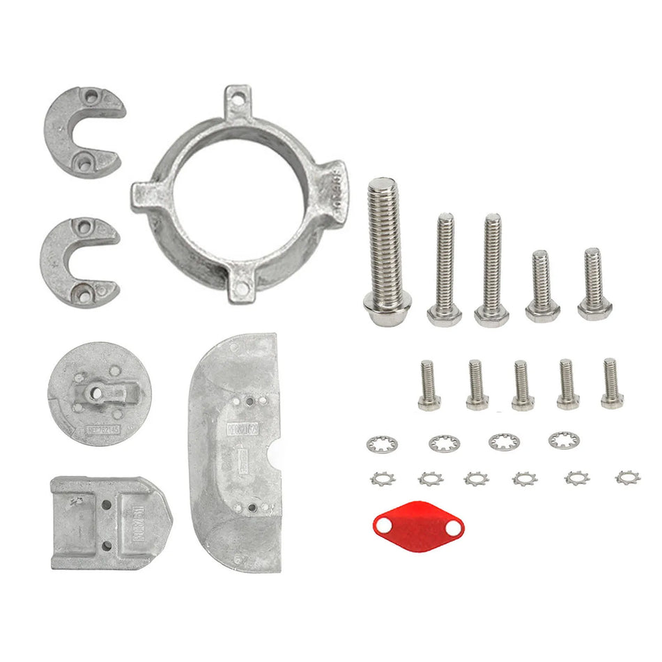 Kit de anod din aluminiu Mercruiser Alpha 1 Gen 2 pentru sterndrive-uri, rezistent la rugină și de înaltă rezistență