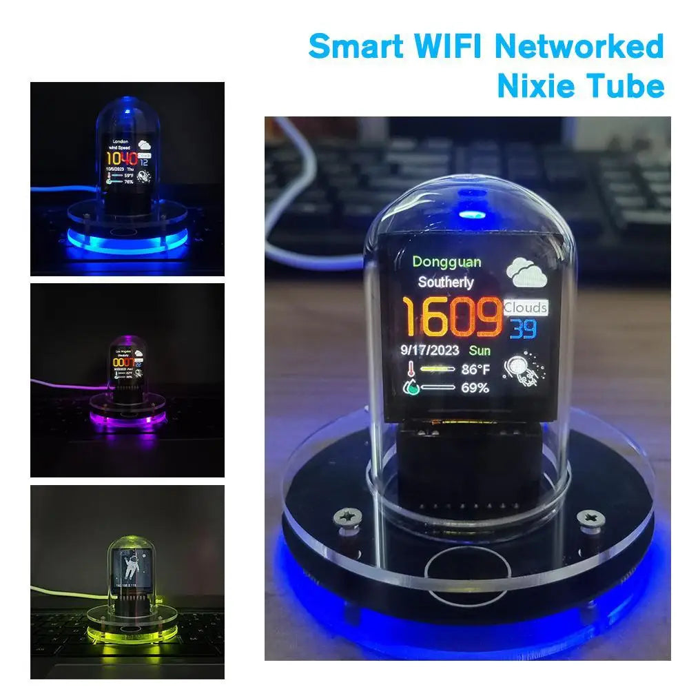 CUJMH 2024 Smart WIFI Nixie Tube &ndash; Automatic Date and Weather Updates