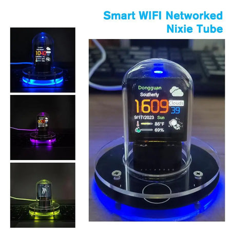 CUJMH 2024 Smart WIFI Nixie Tube &ndash; Automatic Date and Weather Updates