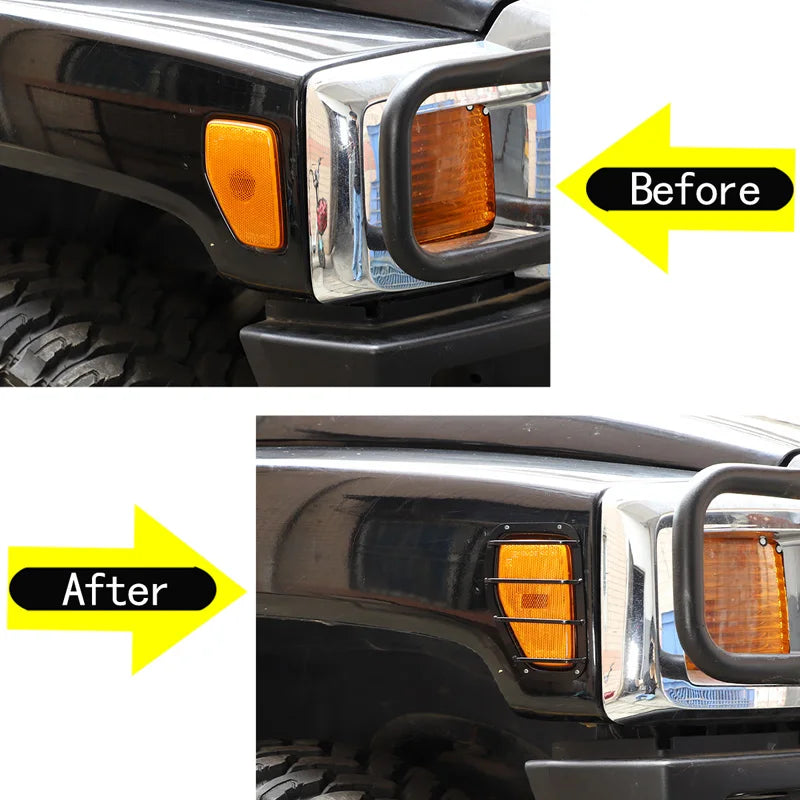 Copertura per Indicatore di Direzione in Acciaio Inossidabile 2005 2009 Hummer H3