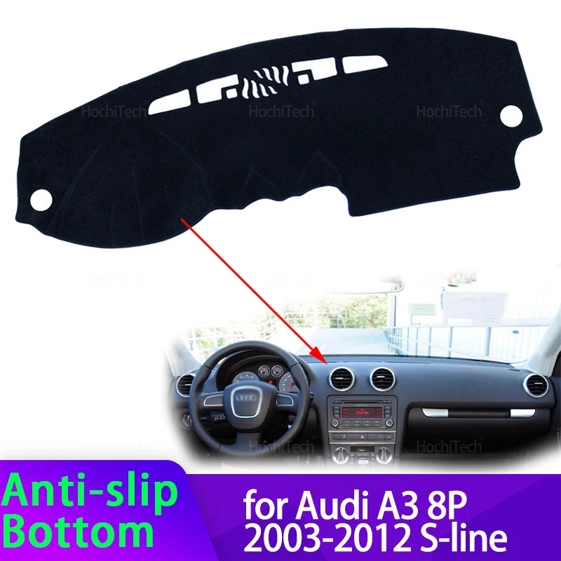 Kojelaudan matto auringonsuojalla Audi A3 8P S-Line