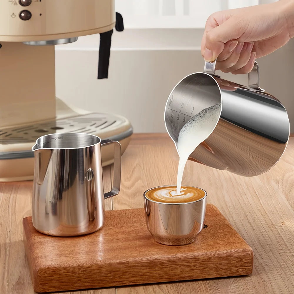 WUWANLI Stainless Steel Coffee Milk Frother Jug &ndash; Professional Barista Quality