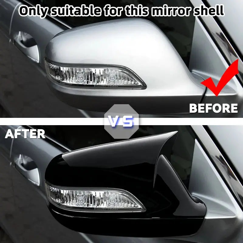 For Honda Accord 8th 2008-2013 Bright Black Rearview Side Mirror Cover Wing Cap Accessories Vehicle Decoration by InterCyprus Trading Ltd