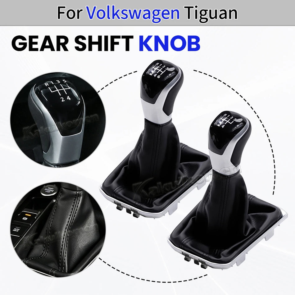 Páka řazení s černým koženým krytem pro VW Tiguan 2017-2023 5NB711113F