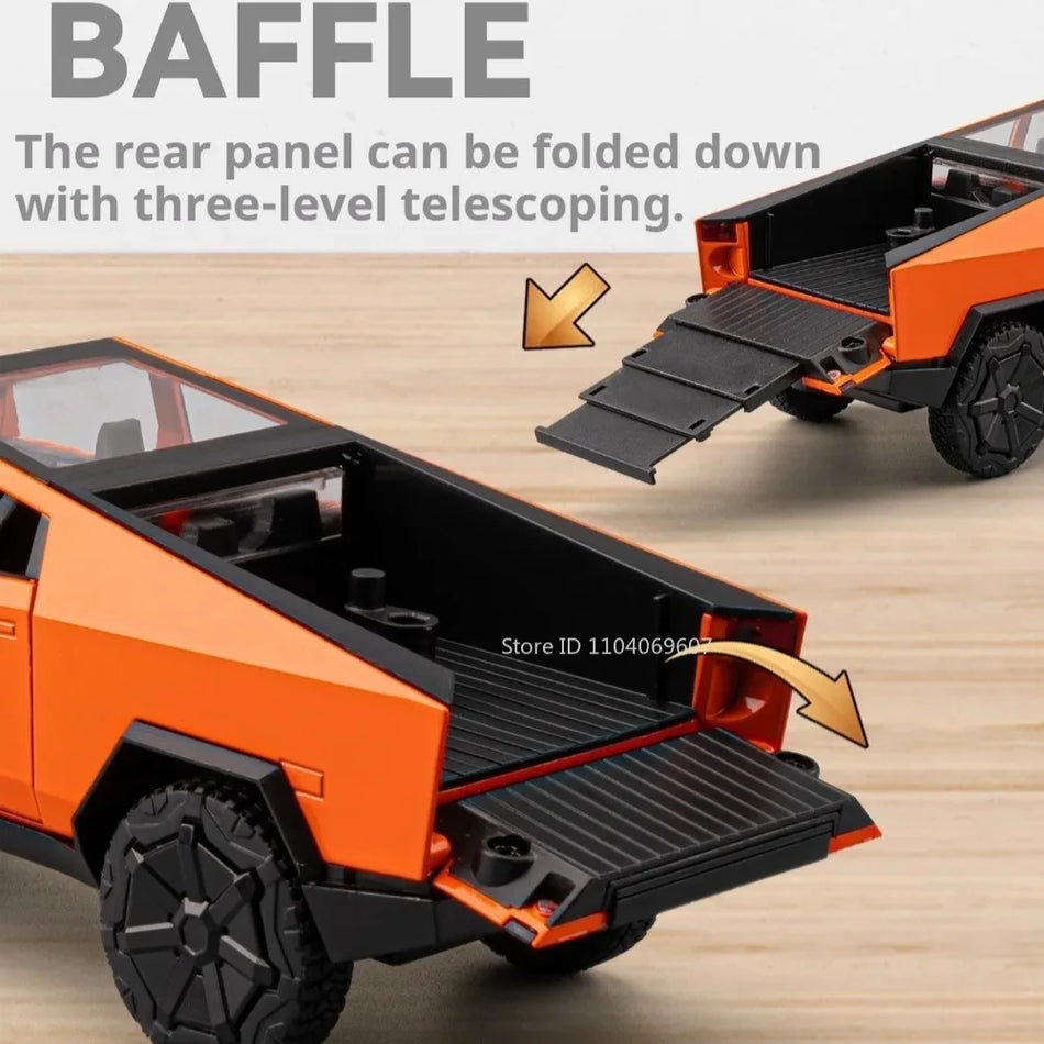 1:32 Merilo Pickup Die-Cast Zlitina Igrača Avto s Povlekom, Odprta Vrata, Terensko Vožnjo