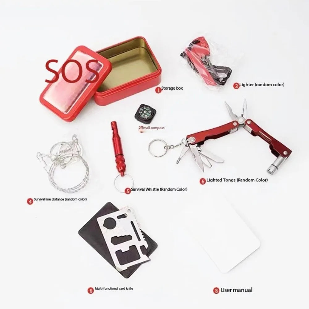 Professional Survival Kit &ndash; Compact Waterproof 15-In-1 Gear
