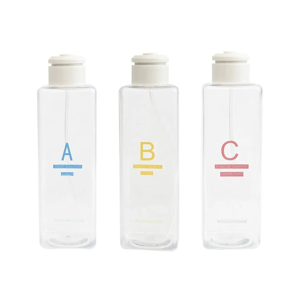 Bottles For H2O2 Hydrogen Oxygen Small Bubble Beauty Machine &ndash; Refillable Bottles ABC Bottles / 500ml / Plastic
