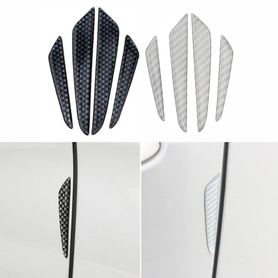 Universal bil dør anti-kollision ridsefast beskyttelsesstrimmel, 4 stk.