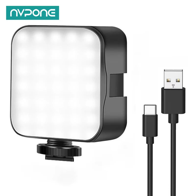 6500K LED Video Light Rechargeable Fill Lamp