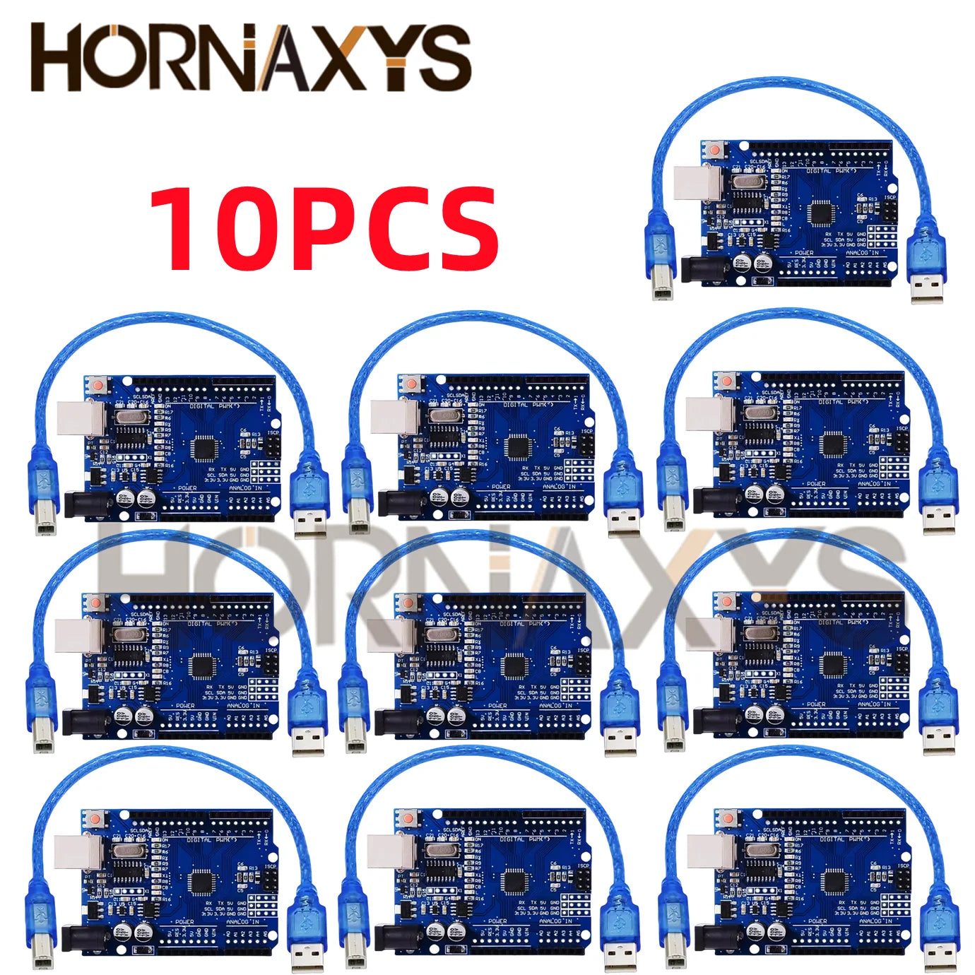 UNO R3 CH340G Development Board &ndash; Reliable 16MHz Clock Speed with Type-C Interface UNO R3 cable 10PCS