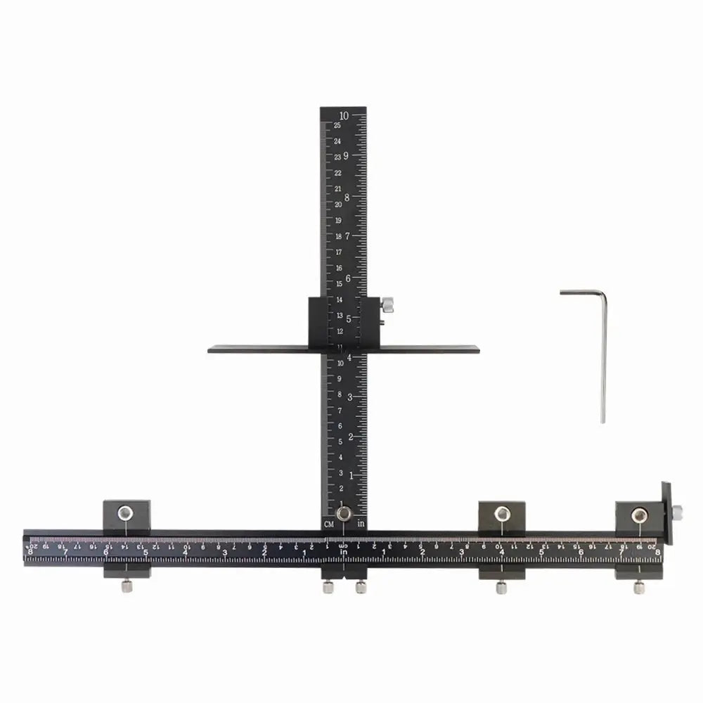 Cabinet Hardware Jig, Adjustable Drill Guide for Accurate Installation of Door and Drawer Front Handles and Knobs Punch Locator by InterCyprus Trading Ltd