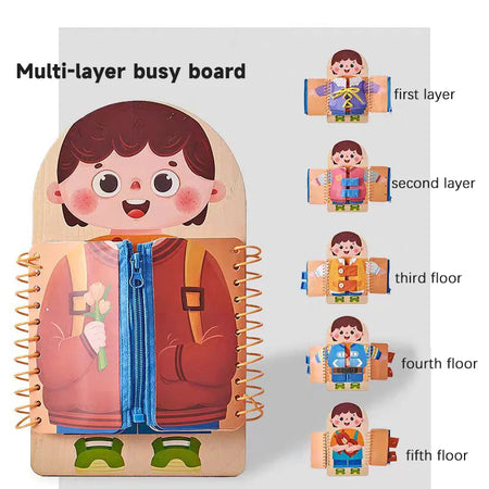 Early Education Busy Board &ndash; Montessori Learning Toy