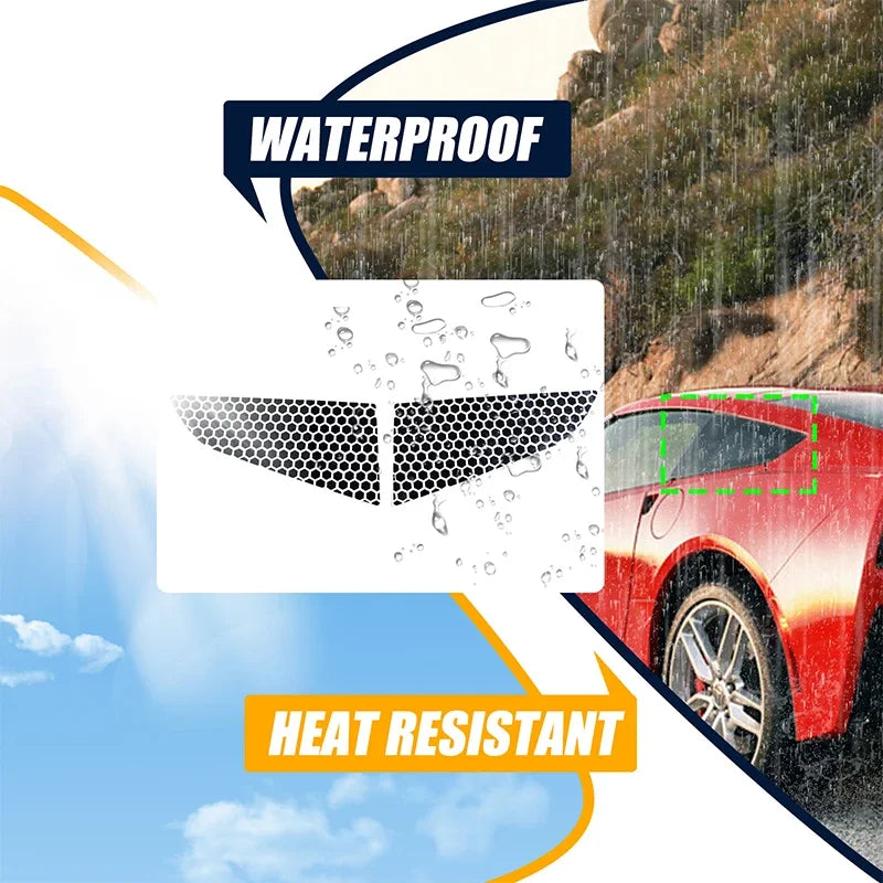 Naklejka na okno z flagą USA Chevrolet Corvette C7, zestaw 2 sztuki, do użytku zewnętrznego