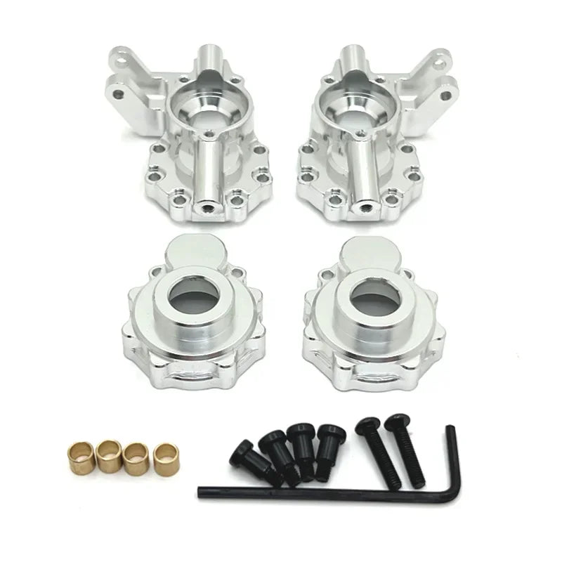 WLtoys 1/10 Metal Upgrade Kit for 104006 RC Car &ndash; Durable 1183 Silver