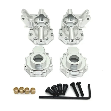 WLtoys 1/10 Metal Upgrade Kit for 104006 RC Car &ndash; Durable 1183 Silver