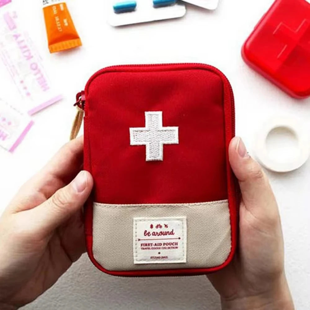 Compact Portable First Aid Kit for Travel and Outdoor Emergencies