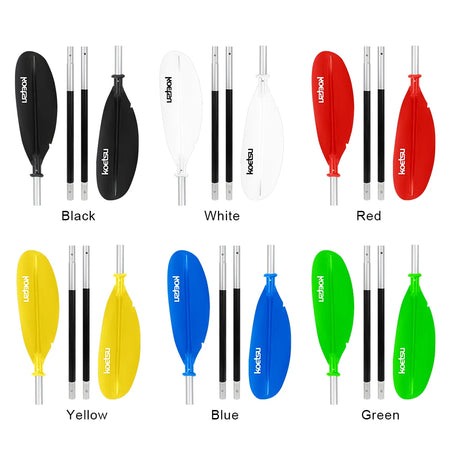 Adjustable Aluminium Kayak Paddle, 4-Piece, Efficient Blade Design