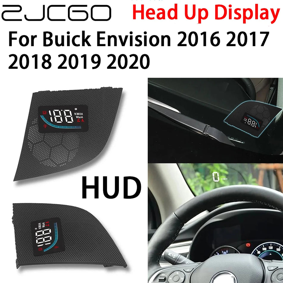 Affichage tête haute Buick Envision projection de compteur de vitesse de 5 pouces alarme