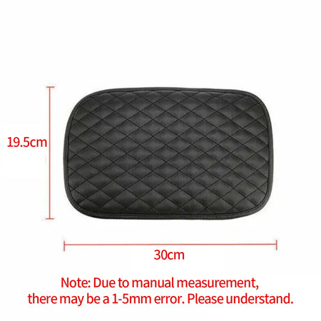 Central Armrest Box Leather Cover - Universal PU Leather black