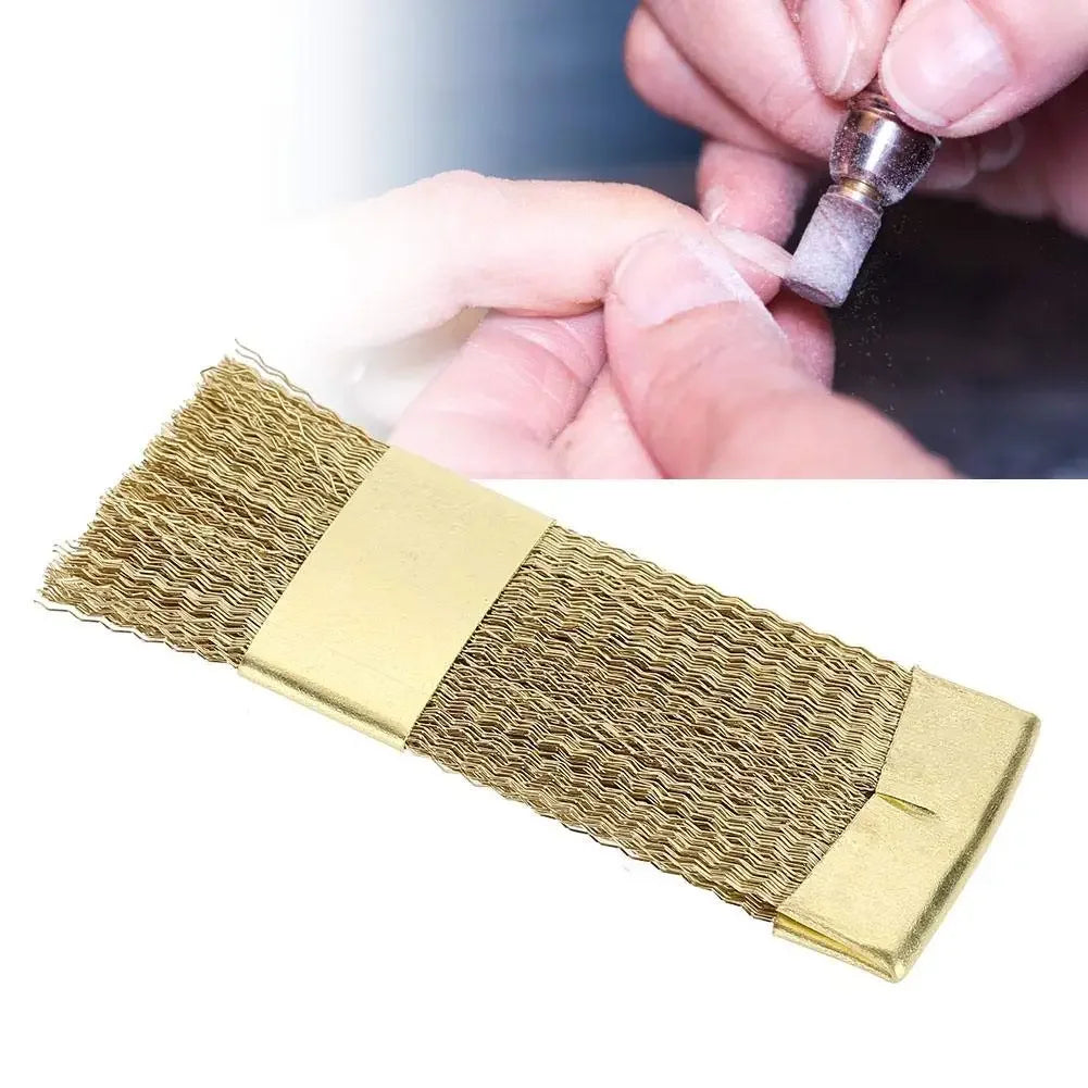 Nail Drill Art Bit Cleaning Brush &ndash; Portable Copper Wire