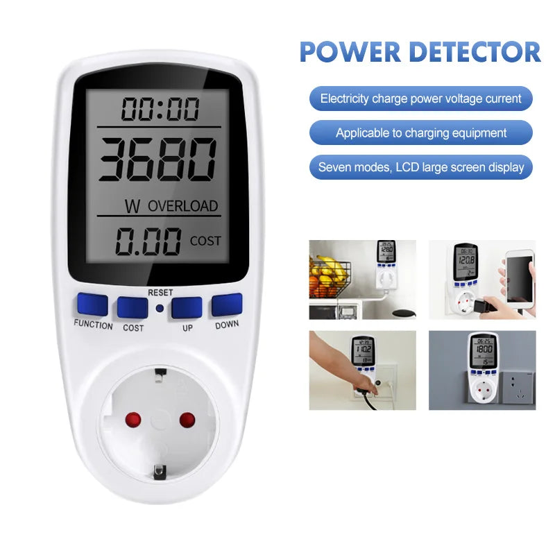 Juanjuan V016 Digital LCD Wattmeter &ndash; Energy Monitor