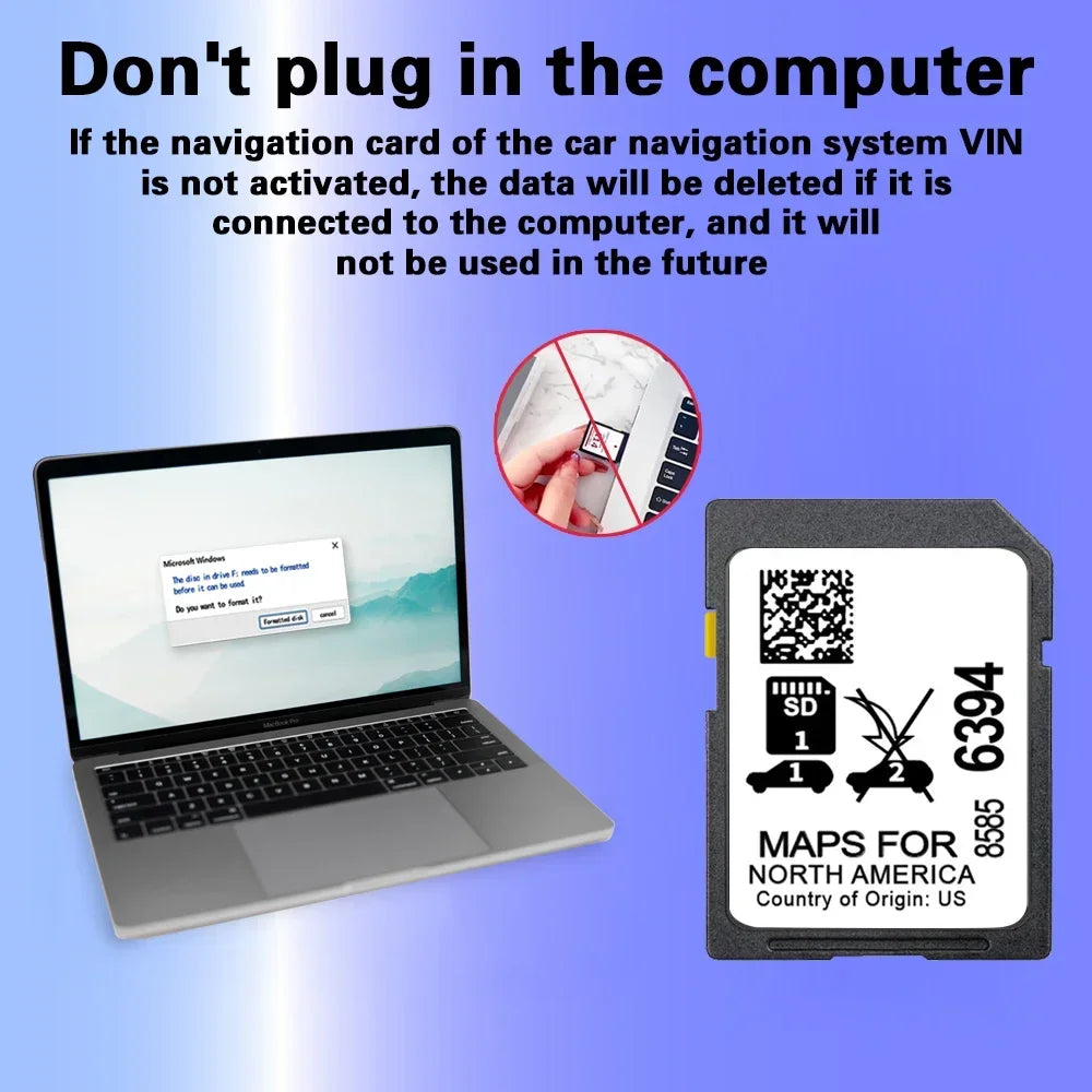 2024 Upgrade North America Map 32G SD Card GPS &ndash; Map Update