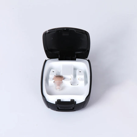 Intelligent Digital Hearing Aid C200 &ndash; Rechargeable Wireless Sound Amplifiers for Adjustable Hearing skin left