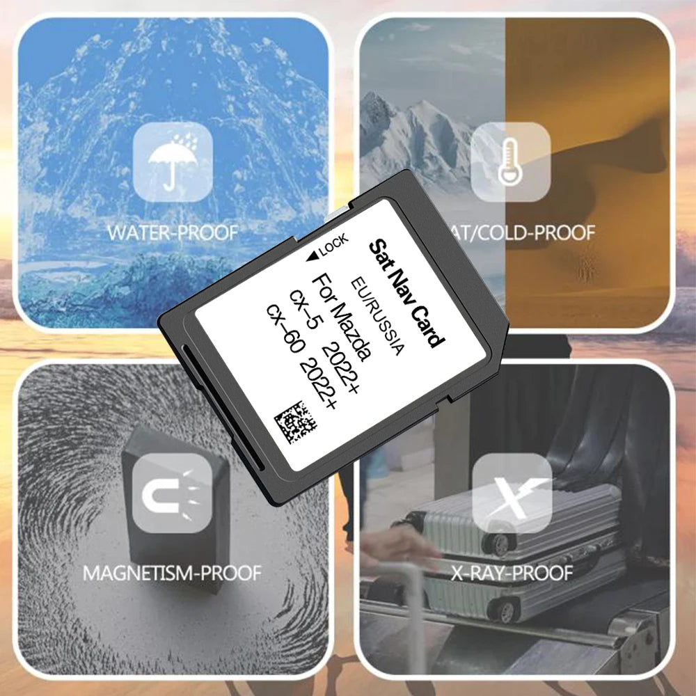 Mazda CX-5 CX-60 2022 Map Card &ndash; EU Russia Maps Updated