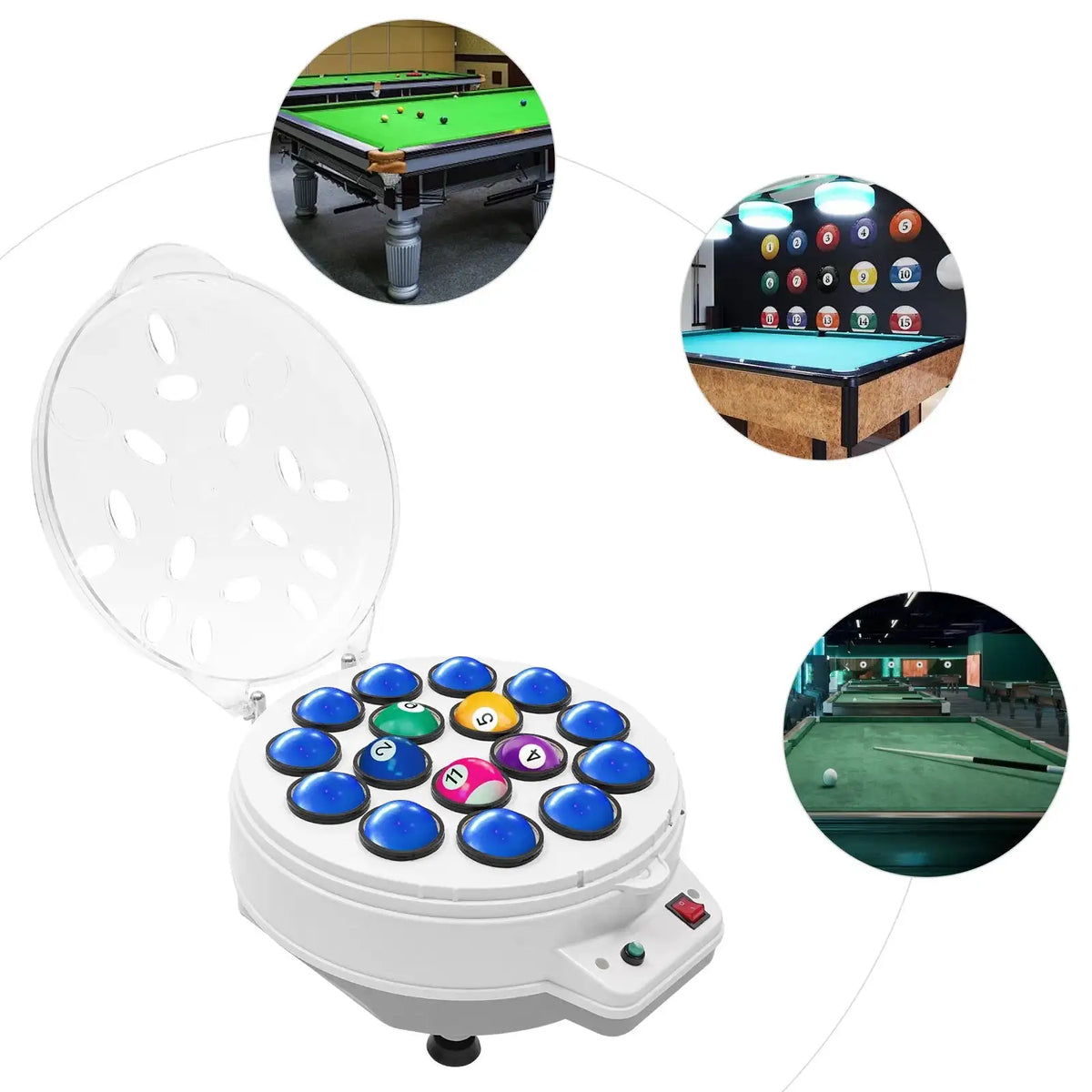 180W Automatic Billiard Ball Cleaner &ndash; Effortless Ball Shine