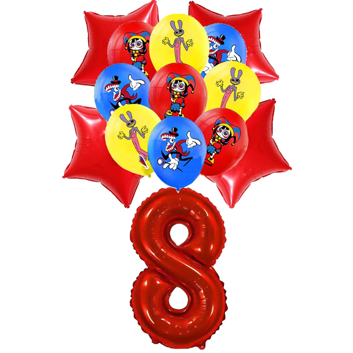 Amazing Digital Circus Party Tableware &amp; Decorations balloons-8