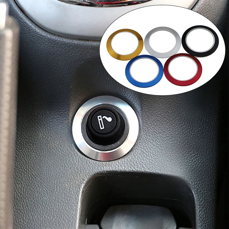 Накладка на круг зажигалки для Chevrolet Cruze из алюминиевого сплава, защелкивающийся внутренний акцент