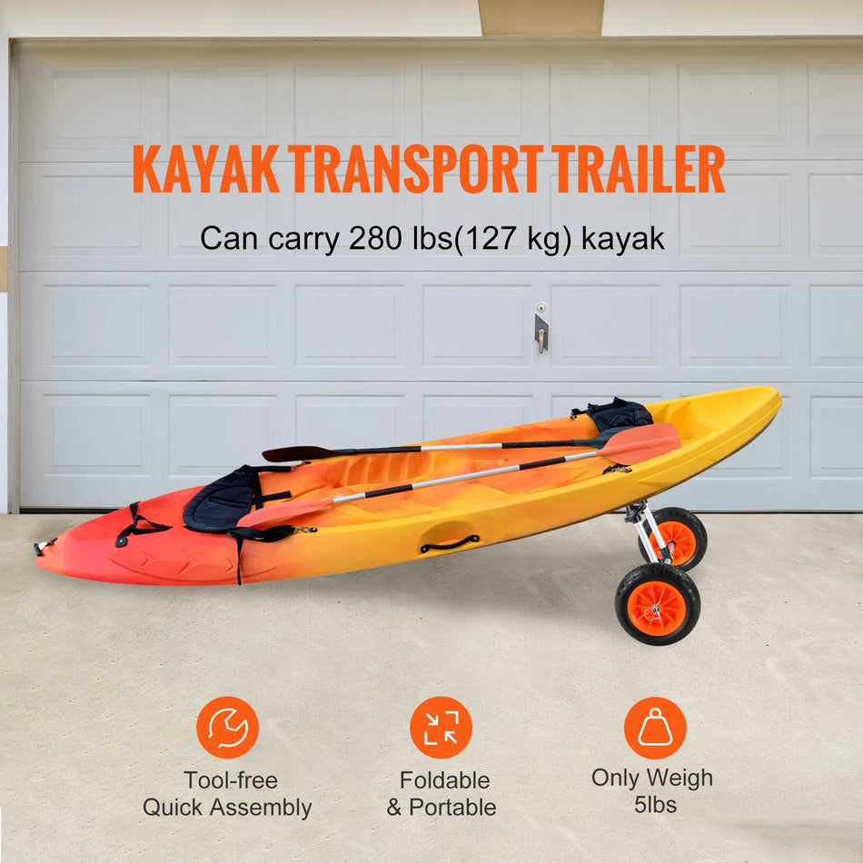 280lbs Kayak Trailer Cart – Visiems Teritorijoms Skirti Padangos